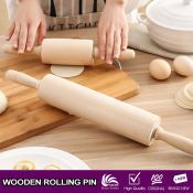 Celina Home Textiles Mini Solid Wooden Rolling Pin Baking Rod Rolling Dumpling Noodle Skin
