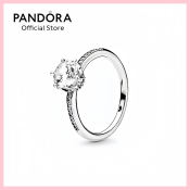 100% Authentic Pandora Clear Sparkling Crown Ring JZ1007