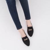 Aztrid Gabby Pointed Mules Women Half Shoes