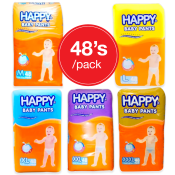 HAPPY BABY PANTS DIAPERS 48 pcs. | M  L  XL  2XL  3XL