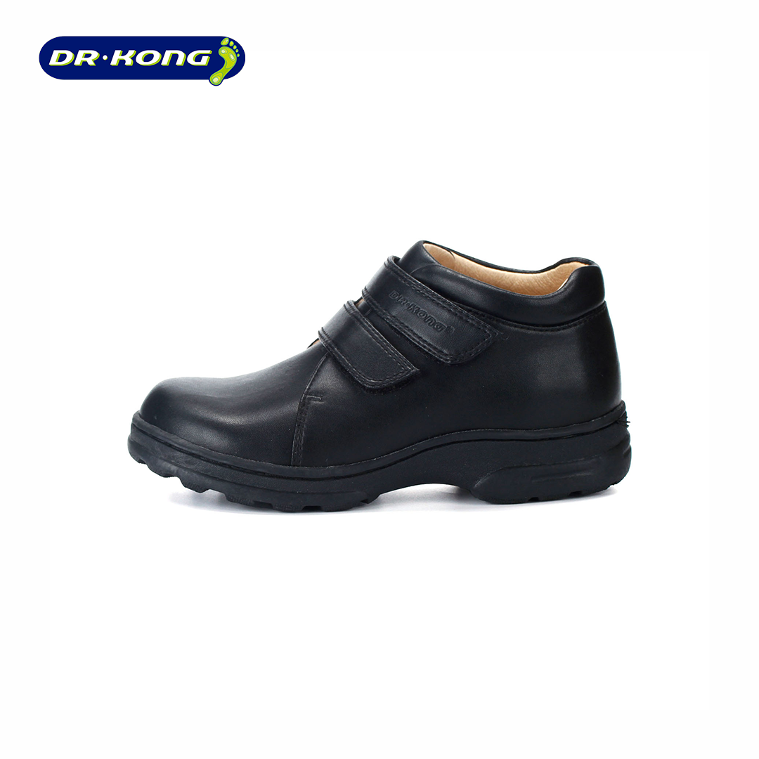 Kong Kids School Shoes RP32833 Leather Slip-On Boat Shoes