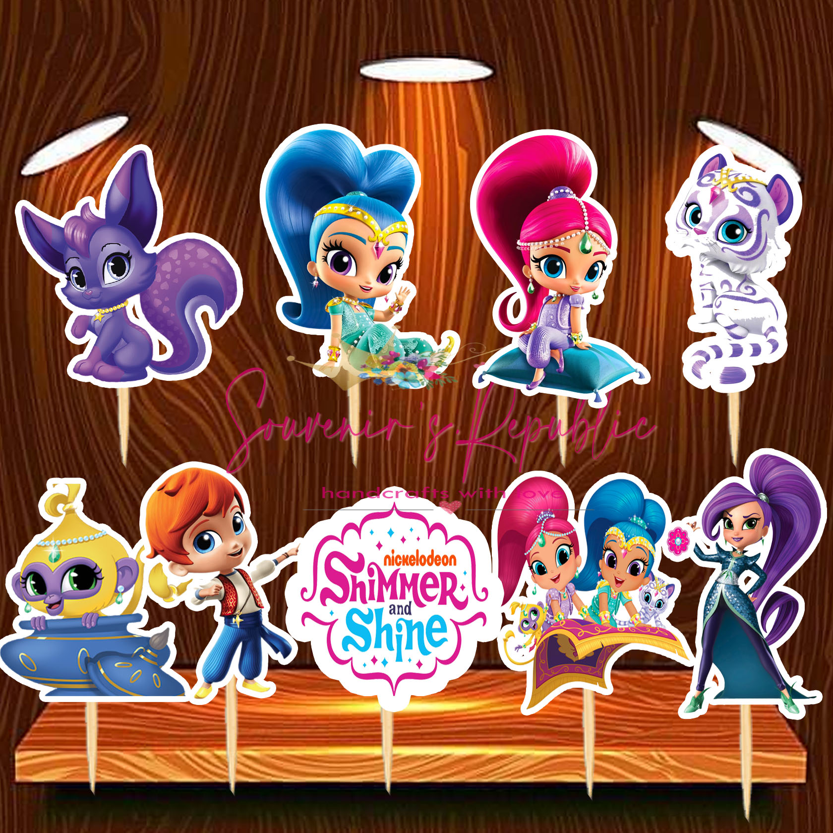 Shimmer And Shine Edible Image Cake Topper Personalized Birthday Sheet -  PartyCreationz