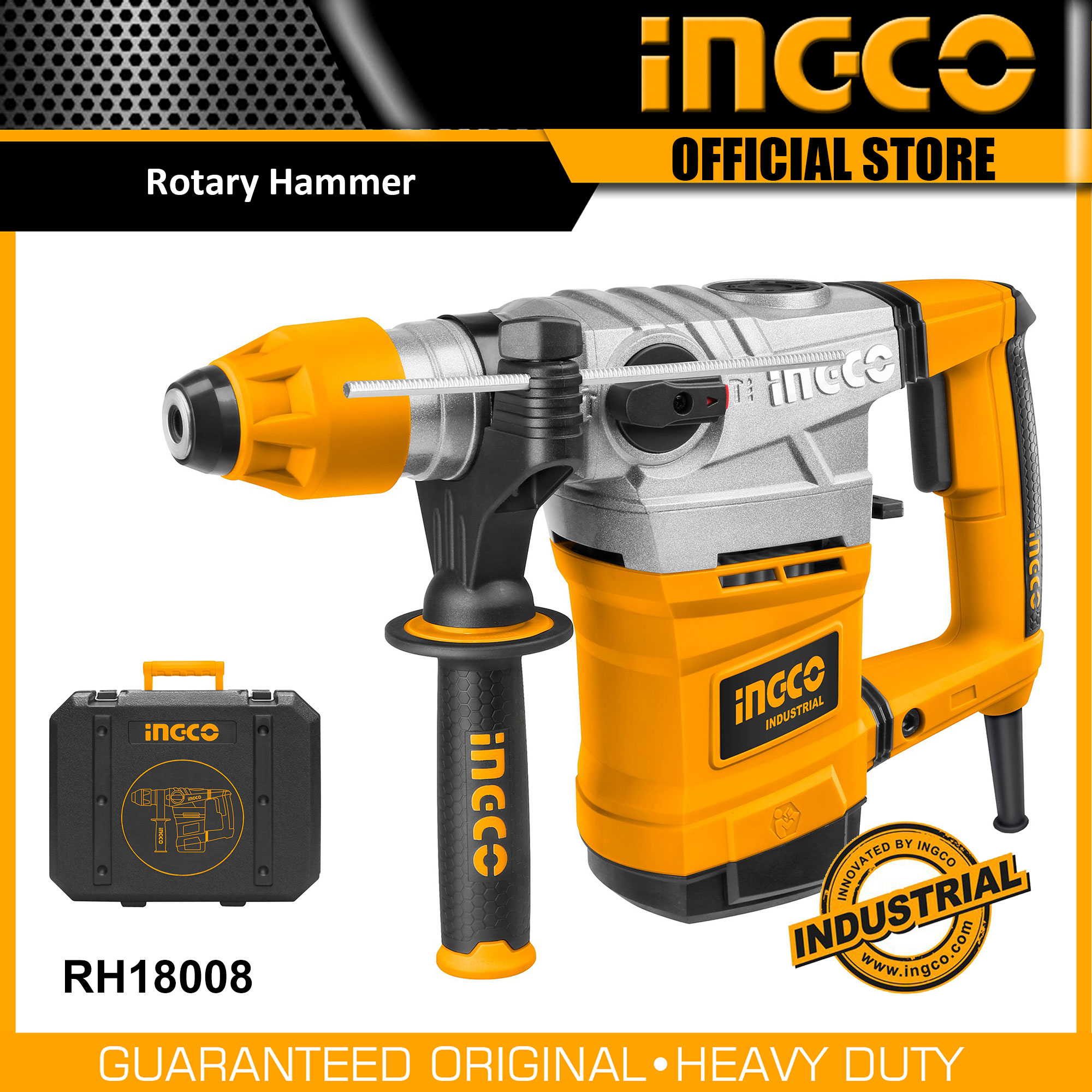 INCGO RH18008 1800W Rotary Hammer with SDS Plus Chuck System IPT