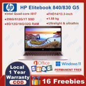 HP Elitebook 830/840 G5 Laptop with Windows11 Pro and Office