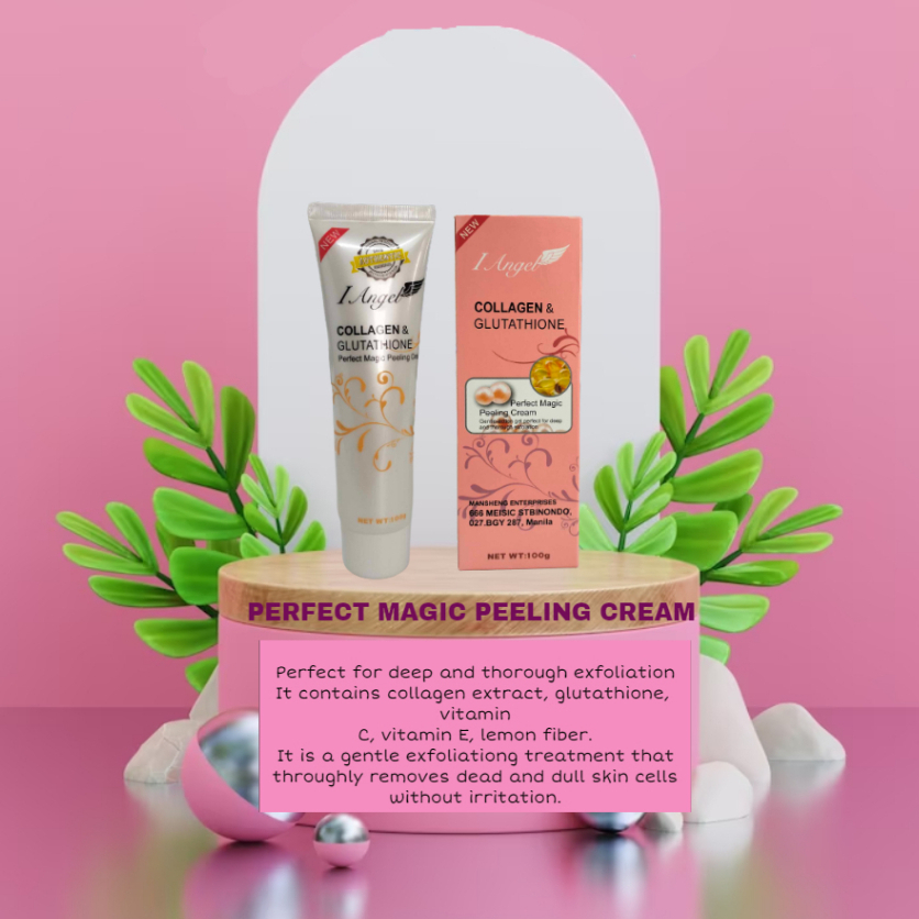 Collagen & Glutathione Magic Peeling Cream 100g and I Angel Collagen