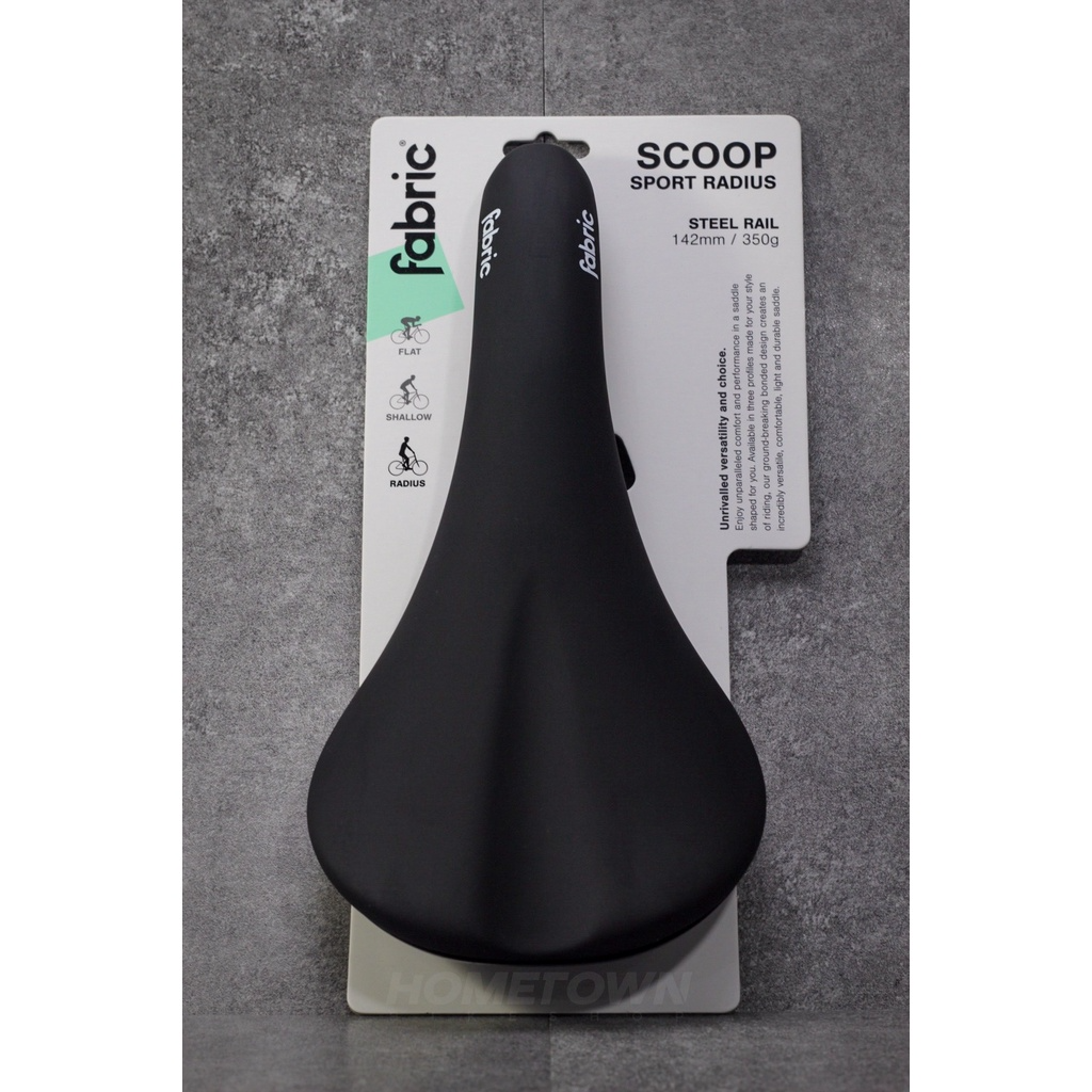 Fabric Saddle Scoop Elite Gel Radius Scoop Sport Flat Scoop