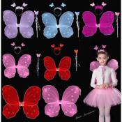 Girls Fairy Costumes Butterfly Party Wings Headband✨In Stock