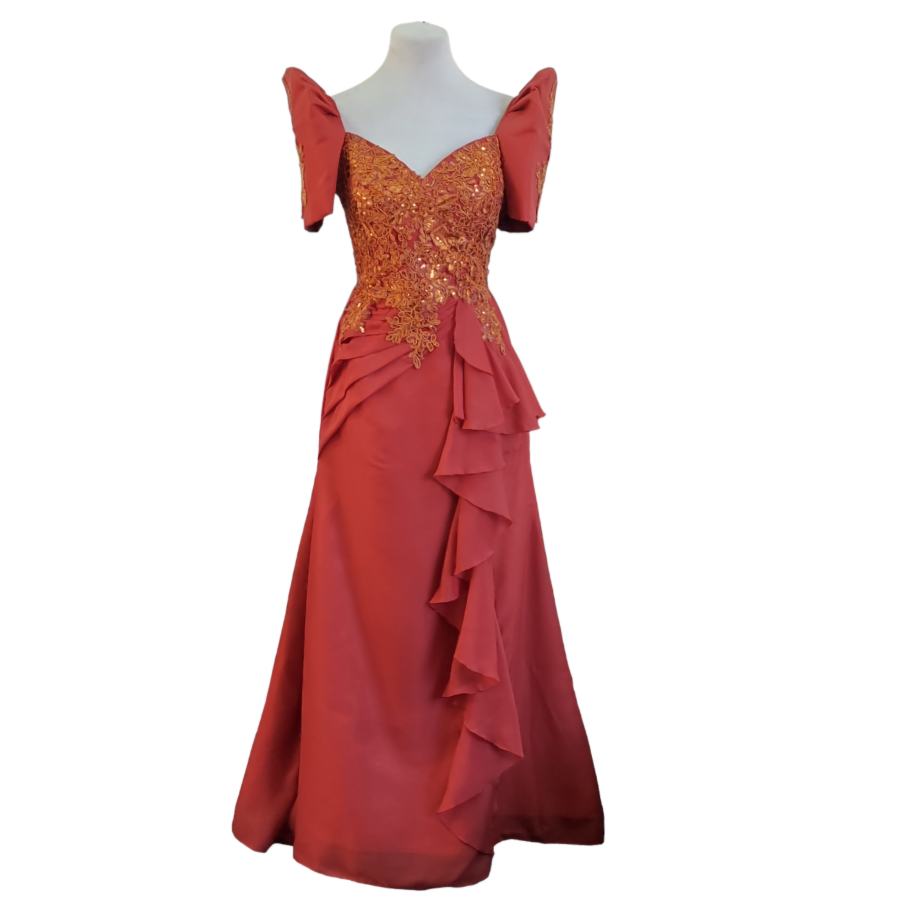 Filipiniana style gown best sale