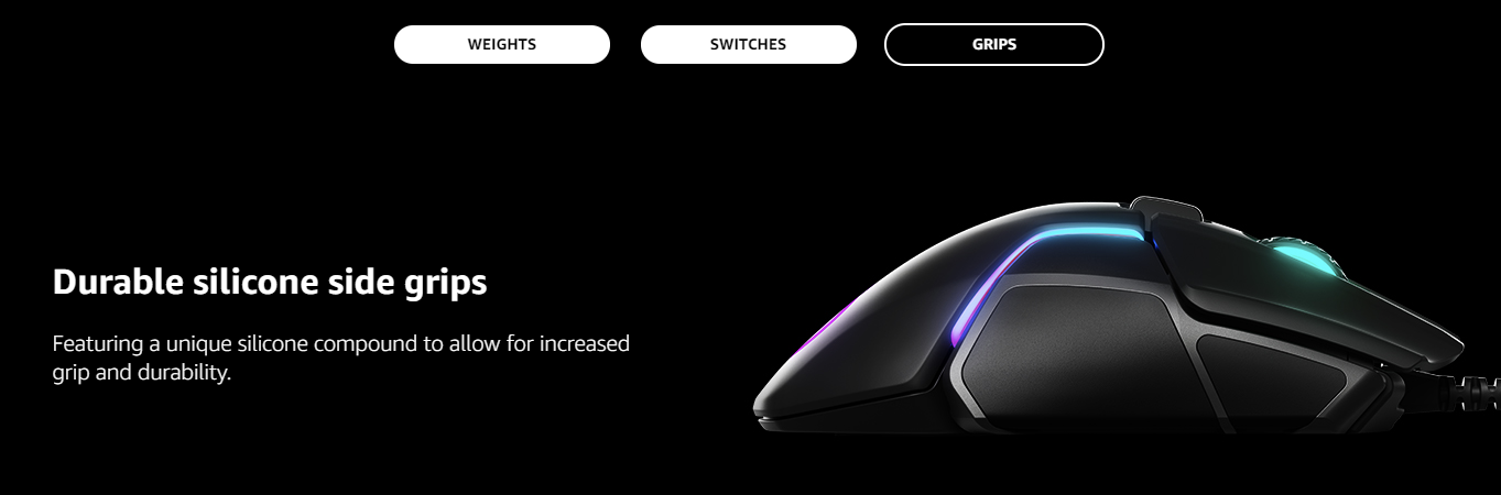 SteelSeries Rival 600 Gaming Mouse - 12,000 CPI TrueMove3Plus Dual Optical Sensor - 0.5 Lift-off Distance - Weight System - RGB Lighting (62446)