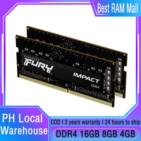 Kingston Fury Impact DDR4 RAM for Laptops - 16GB