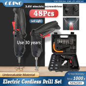 Cordless Electric Screwdriver Drill Set - Barena