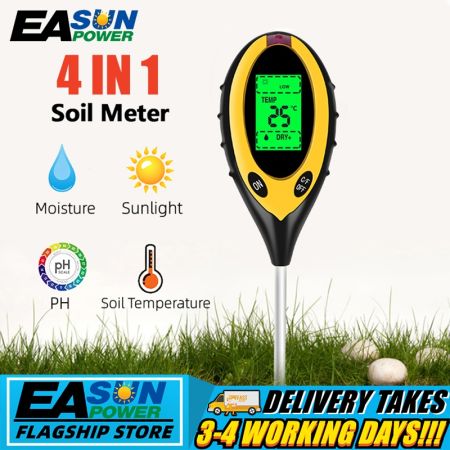 4-in-1 Digital Soil Tester for Gardening and Farming