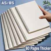 Grid Coil Notebook, 80 sheets, A5/B5 size, 1PCS (Brand