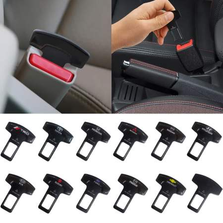 2pcs Car Safety Belt canceller Buckle Clip Seat Belt Stopper Plug