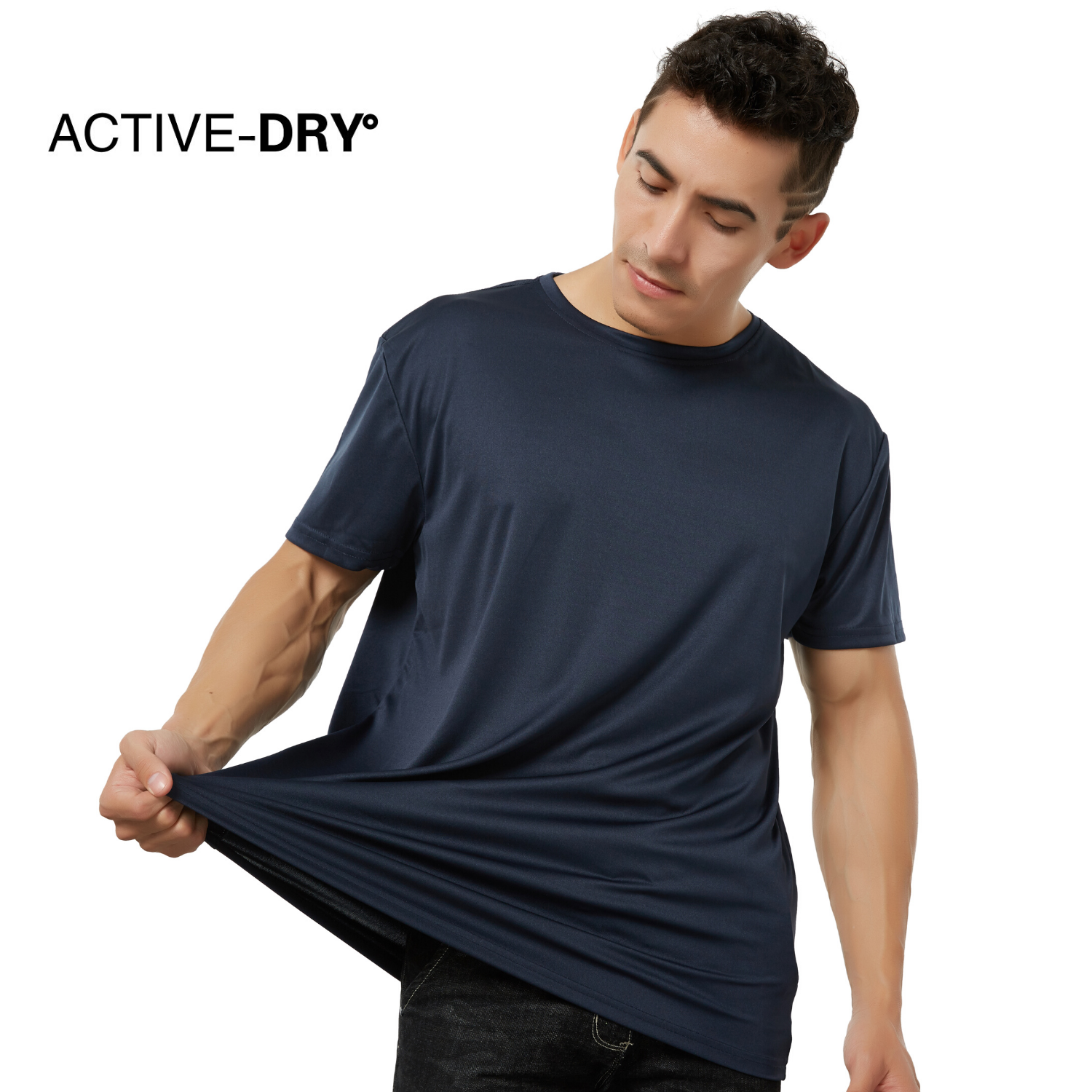 ACTIVE-DRY AERO DRY T-Shirt for Men Sportswear Fitness Tight Dri