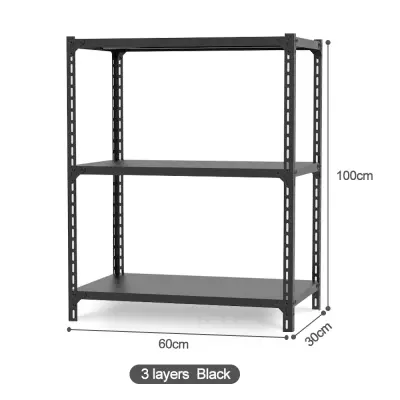 Multi-Purpose 3-Layer/4-Layer/5-Layer Steel Rack - Metal Powder Coated Shelf Can Be Layered at Will（60*30*100/120cm/ 50*30*60cm/70*30*150cm）Accept Pre-order Wholesale Orders (4)
