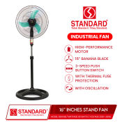 Standard Stand Fan 16" Banana Plastic Blade