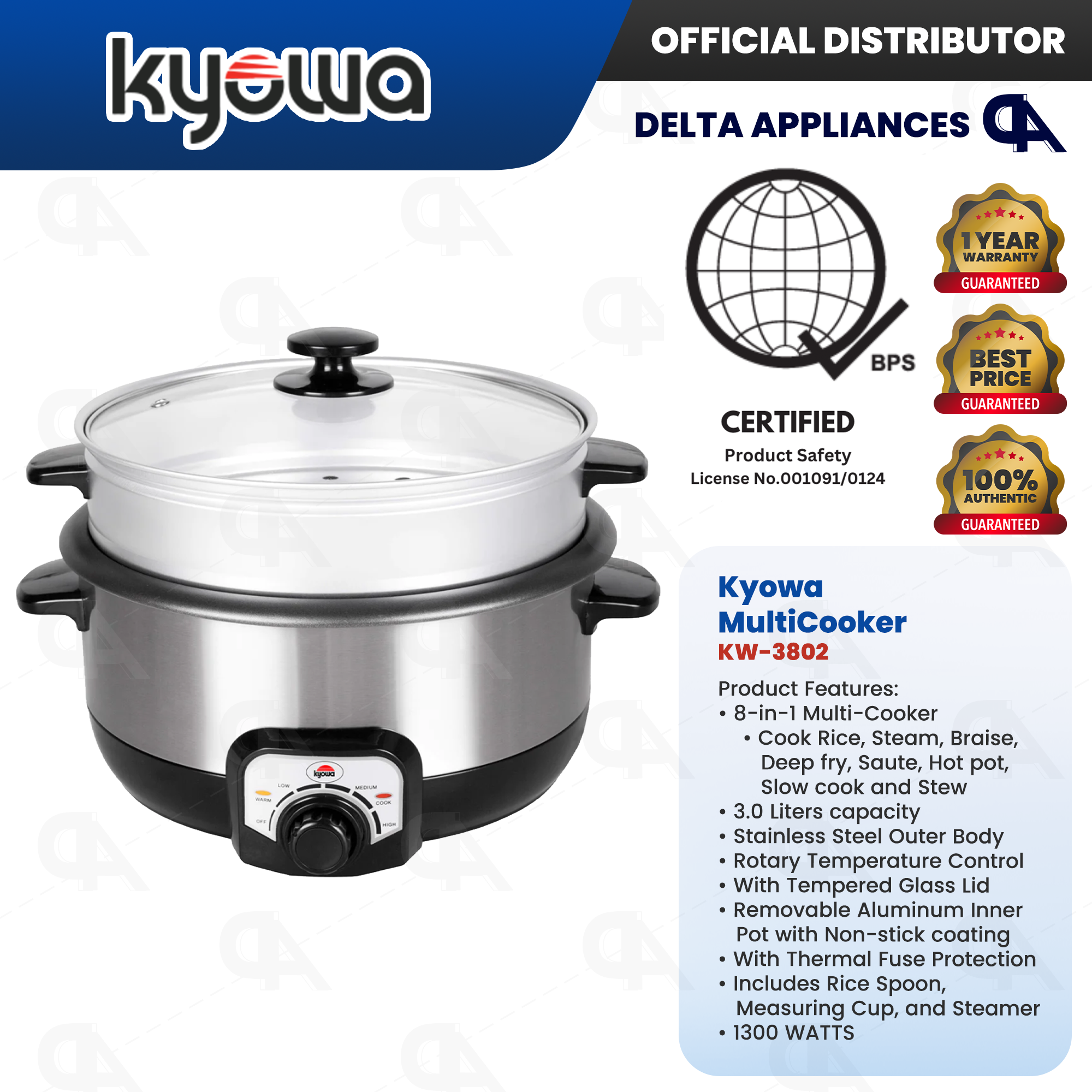 Kyowa KW-3802 Multi-Cooker