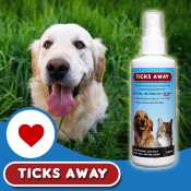 Ticks Away Pet Spray: Effective Tick, Flea, and Lice Treatment