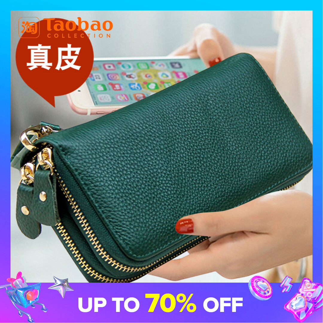 JEEP BULUO Leather Men Clutch Wallet Brand Purse For Phone Double Zipper Luxury  Wallet Leather Clutch Bag Large Capacity - AliExpress