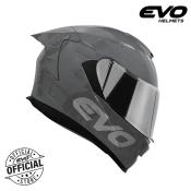 EVO GT-PRO Cool Gray Full Face Helmet with Free Lens