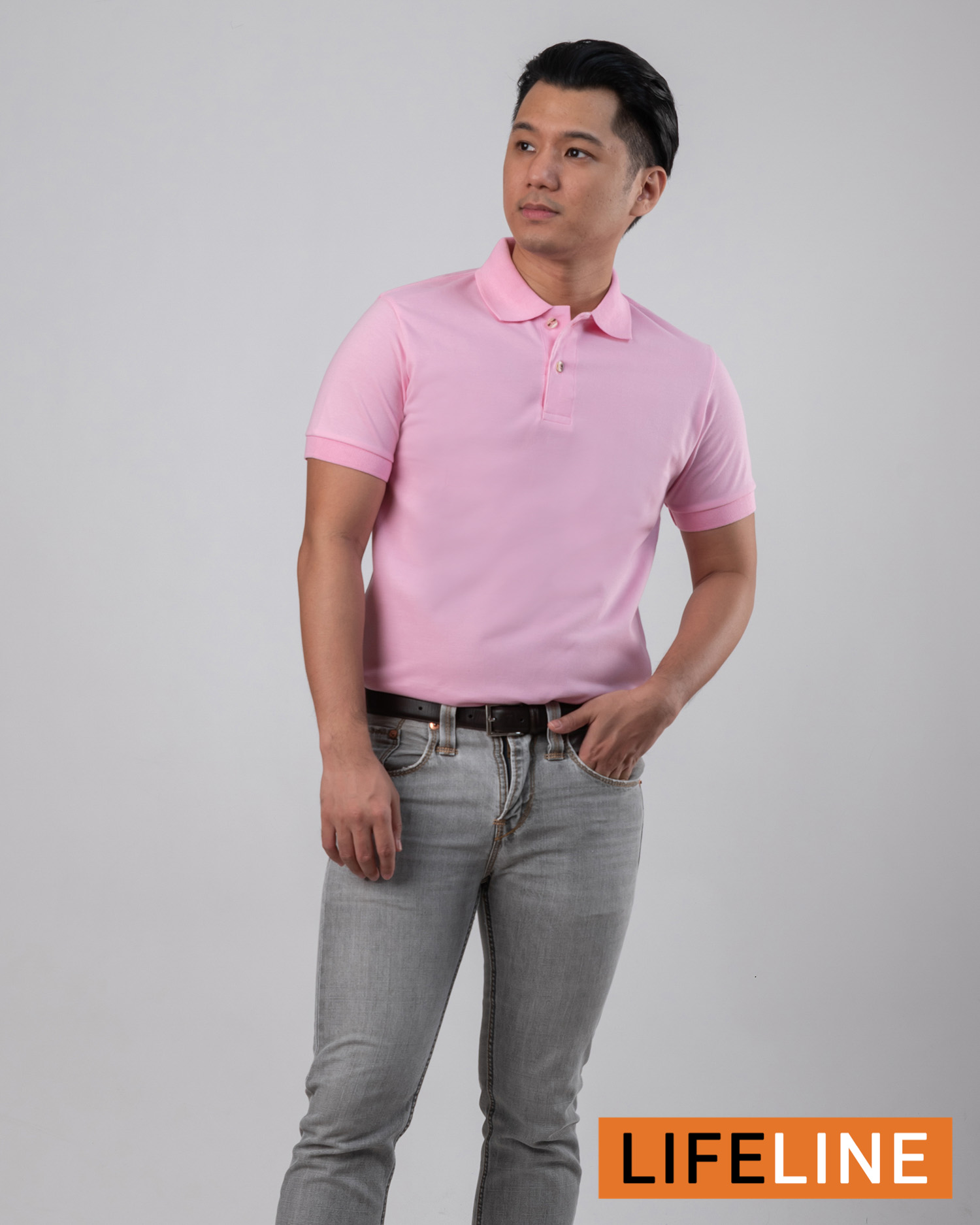 Shop Blush Pink Polo For Men online 