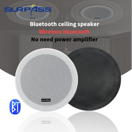 Bluetooth Ceiling Speaker: 10W 3D Stereo Flush Mount Sound System