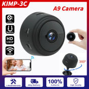 KIMP A9 Mini Spy Camera with HD Night Vision