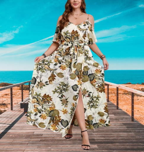 knee length dresses for ladies Vestido midi mangas gasa con lazada delantera  Vestidissima