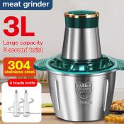 2L Electric Meat Grinder with Fast and Slow Speeds