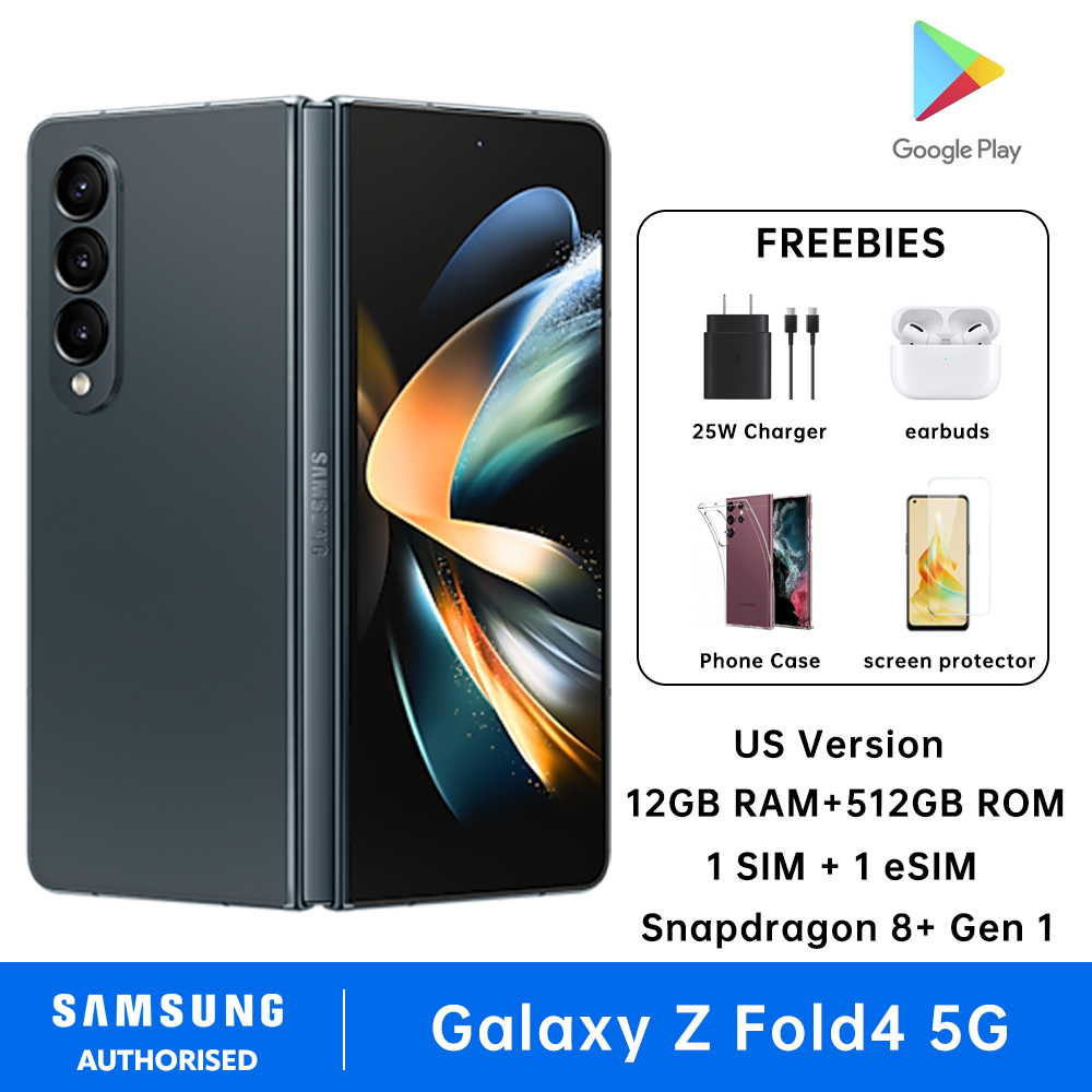 Samsung Galaxy Z Fold4 5G Smartphones 12GB RAM + 512GB ROM 1 SIM and 1 eSIM Cell Phone US Version