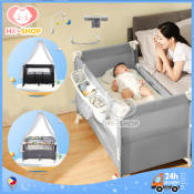 Foldable Portable Crib with Mosquito Net for Newborn Baby