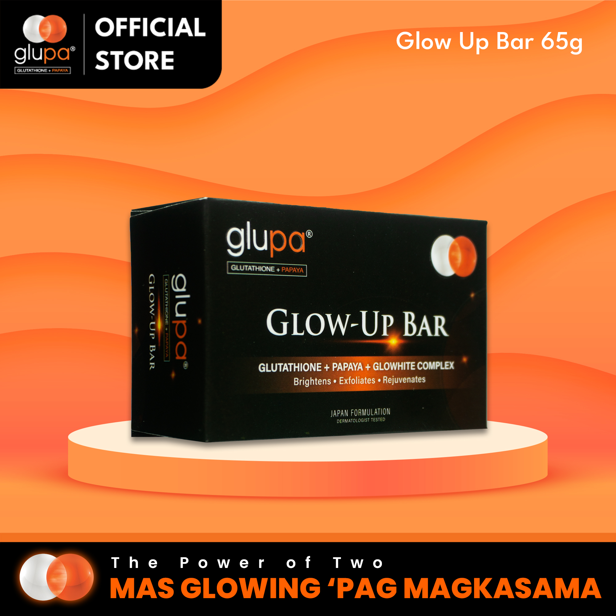 Glupa Glow Up Bar Soap 20g Skin Whitening Glutathione & Papaya Formulation  | Lazada PH