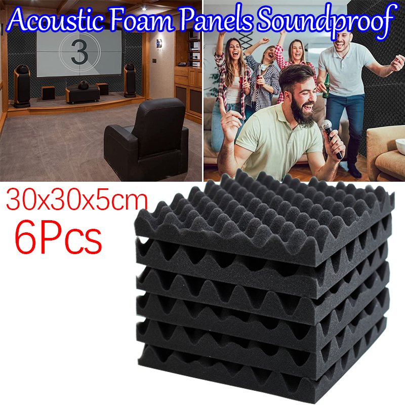NszzJixo9 Soundproof Foam, (1Pack) Egg Crate Foam Acoustic Foam Tiles  soundproofing Foam Panels Sound Insulation Padding Sound dampening Studio  Sound