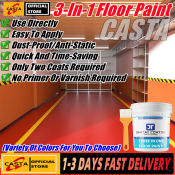 1KG 3-in-1 Wear-Resistant Epoxy Floor Paint for All Spaces