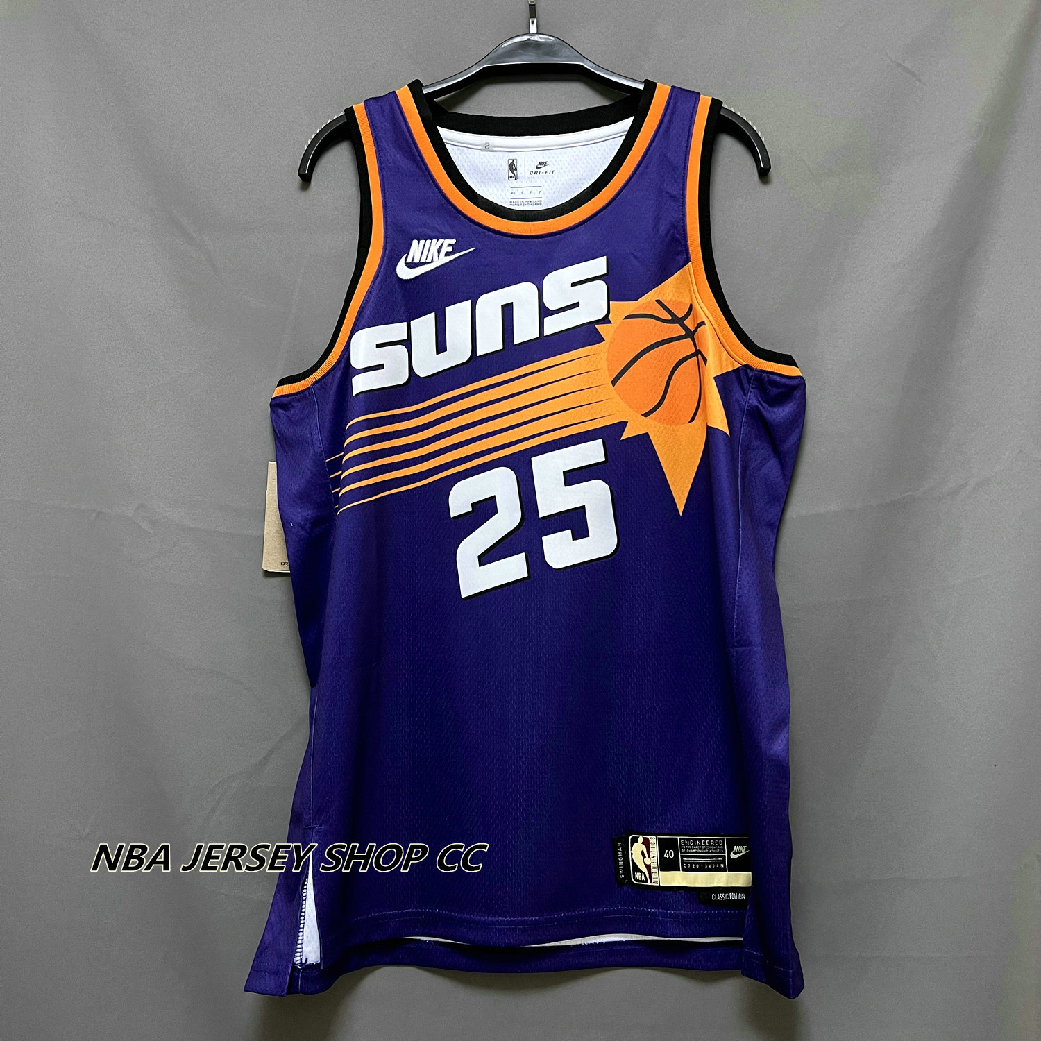 Source New Logo Barkley 34 Stitched Jersey Suns purple retro 1992-1993  hardwood classic Fan Jersey on m.