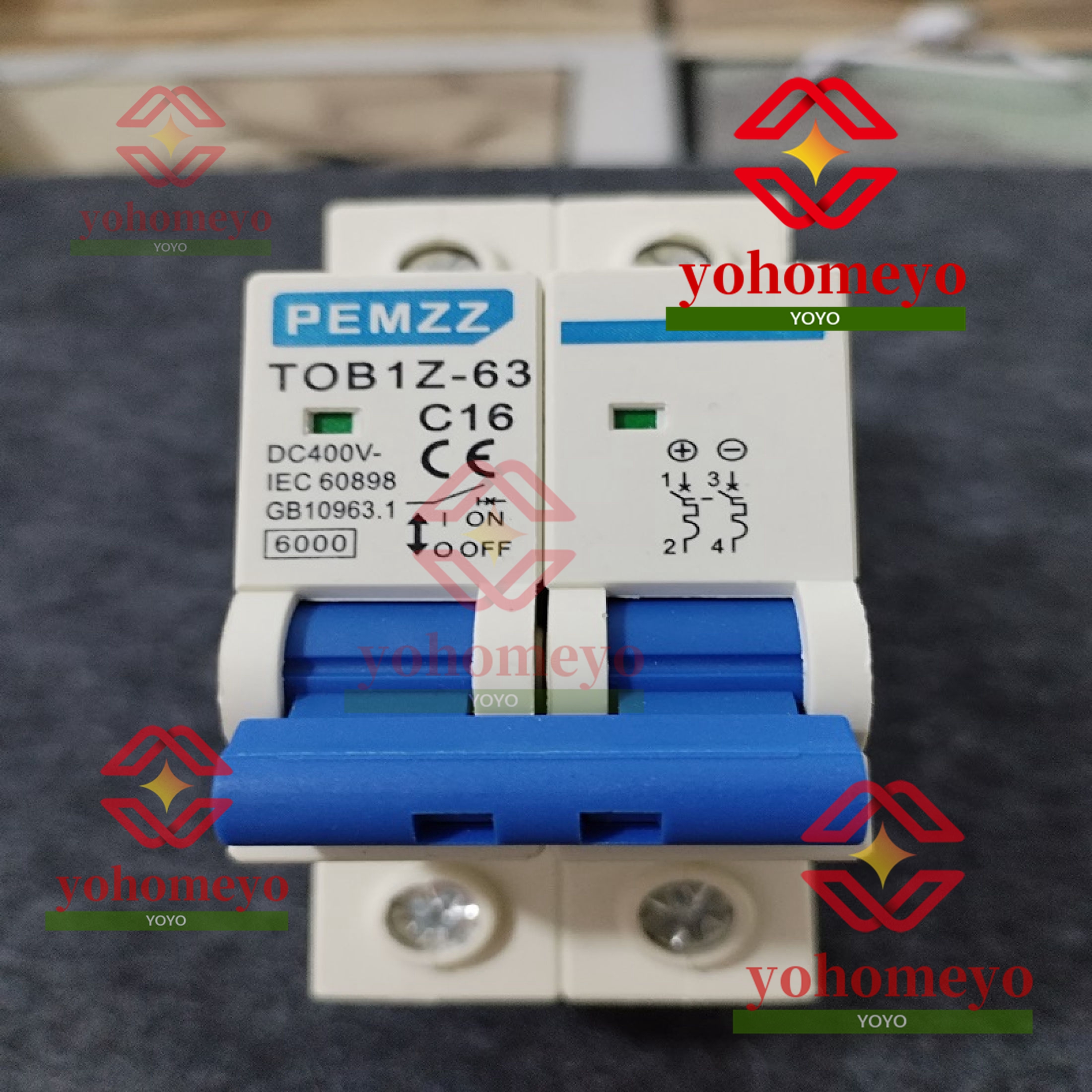 AC Breaker DC Breaker 10A 16A 20A 32A 40A 50A 63A 125A 2 Poles - Image 3
