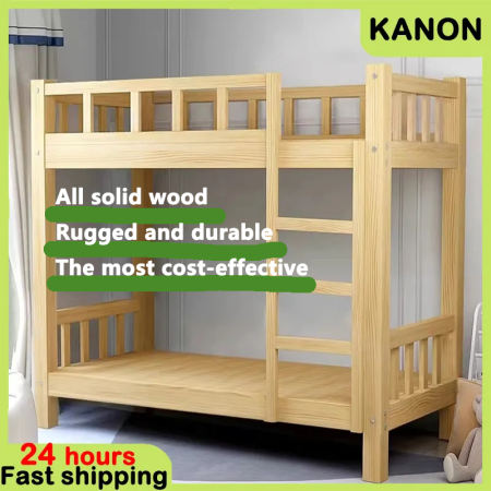 SolidWood Bunk Beds - Adult & Student Apartment Bed Frames