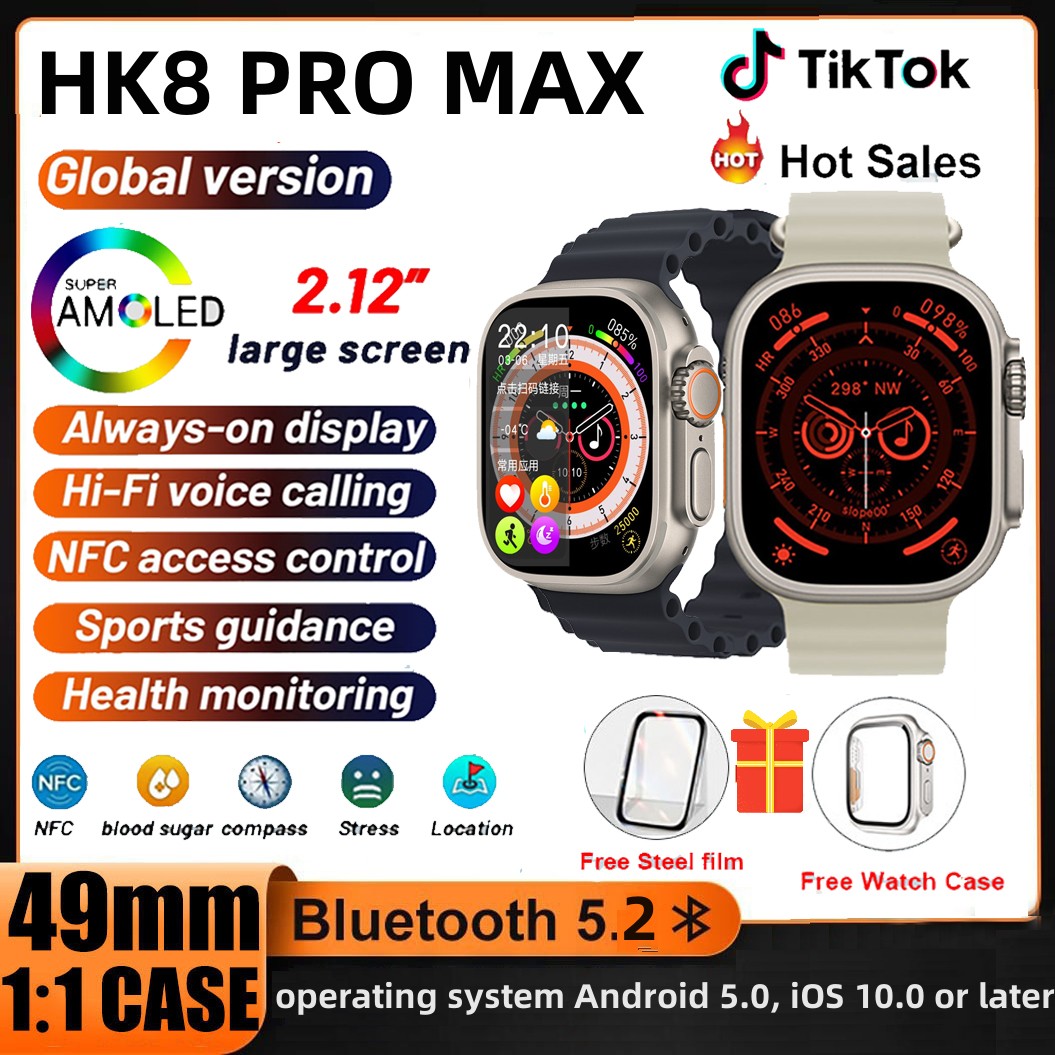 70,04 US$-2023 Hk9 Ultra 2 Amoled Smartwatch hombres Hk8 actualizado  Chatgpt Nfc reloj inteligente 2gb Rom Dynamic Island Ai Watch Face  pa-Description