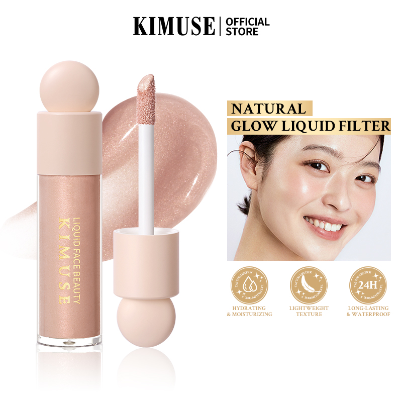 Discount on Kimuse  shoes - SKU:  Natural Glow Liquid Filter High Shine Finish Tinted Highlight Hydrating Long-Lasting Face Makeup