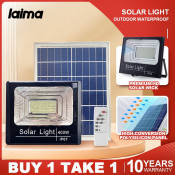 Laima Solar Flood Light with Remote Control, 10-Year Warranty