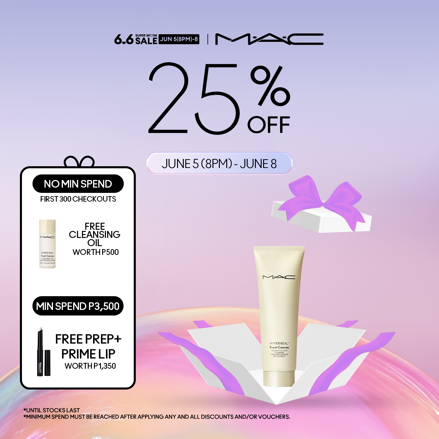 Discount on M·A·C  shoes - SKU: MAC Hyper Real™ Fresh Canvas Cream-To-Foam Cleanser 125ml / gentle cream to foam cleanser removes lo