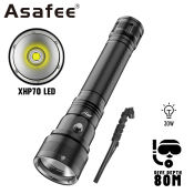 Asafee DV56 Super Bright Underwater Flashlight - 26650 Battery