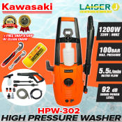 Kawasaki Portable Power Sprayer Pressure Washer with Faucet Hose