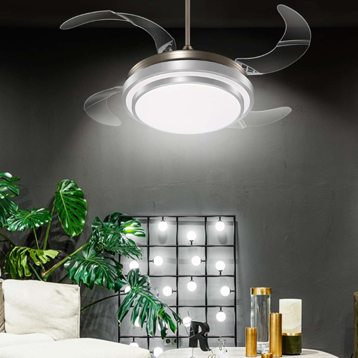 Living Room Light Ceiling Fan - Homedecorations