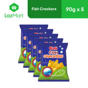 Oishi Fish Crackers 90g - Pack of 5