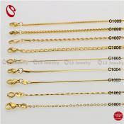 LS Jewelry Gold Stainless Steel Necklace Chain for Unisex