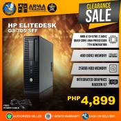 HP Elitedesk 705 G3 SFF AMD A10-9700 Desktop