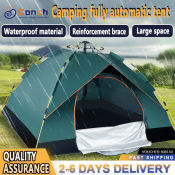 Pop Up Waterproof Camping Tent for 3-4 Person, Portable Outdoor