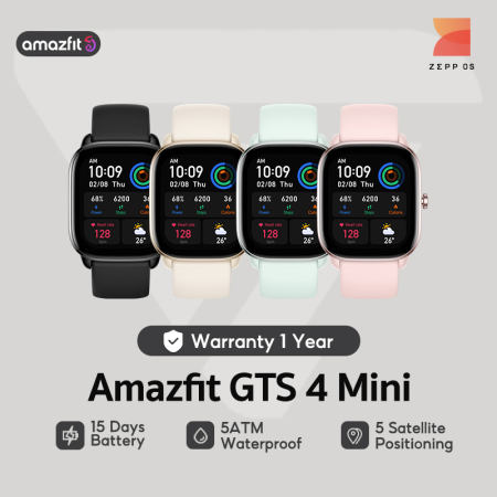 Amazfit GTS 4 Mini Smartwatch: Slim, Multifunctional, and Sty